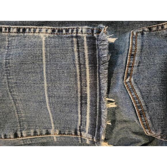 J Crew size 30" blue denim distressed vintage straight jeans - Picture 3 of 6